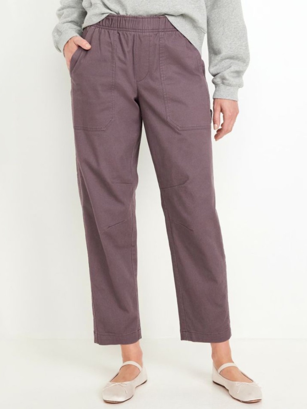 Old Navy Pulla Utility Carpenter Pants Wild Currant Women's Large